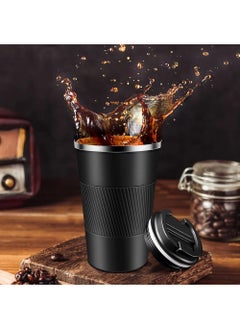 Bincoo Insulated Coffee Travel Mug 500ml Travel Coffee Mug with Leak-Proof Lid, Stainless Steel Vacuum Thermal Thermos to GO Leakproof, Tumbler Reusable Coffee Cup for Hot & Iced Drinks  - Image 5