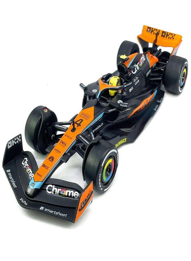 VIIGER 1:24 Scale F1 McLaren MCL60 Model Toy Car Metal Diecast Toy Vehicle, Formula 1 Team 2023 Australian Grand Prix, Lando Norris 4, Toys for Boys Kids Gifts, Men Collection, Home Office Décor, Black - Image 1