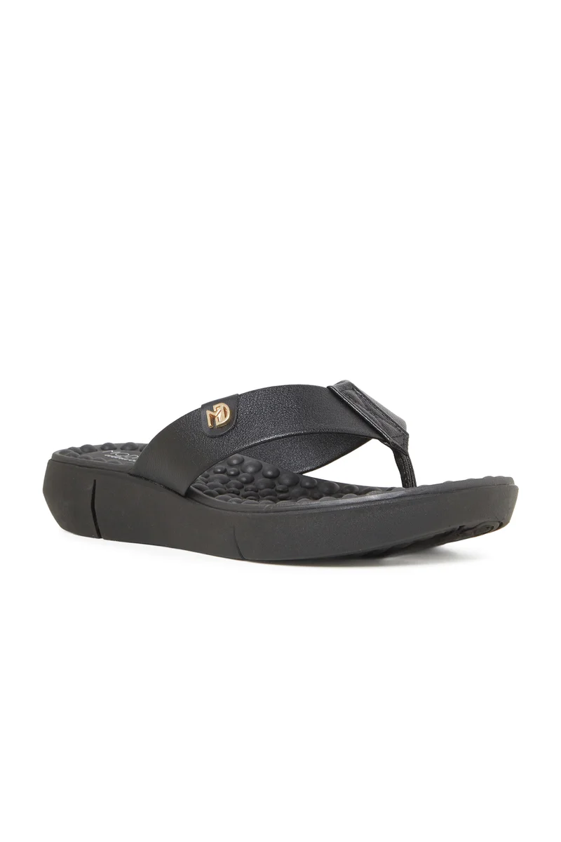MODARE MODARE Ladies Flat Sandals in BLACK | Comfortable Everyday Footwear