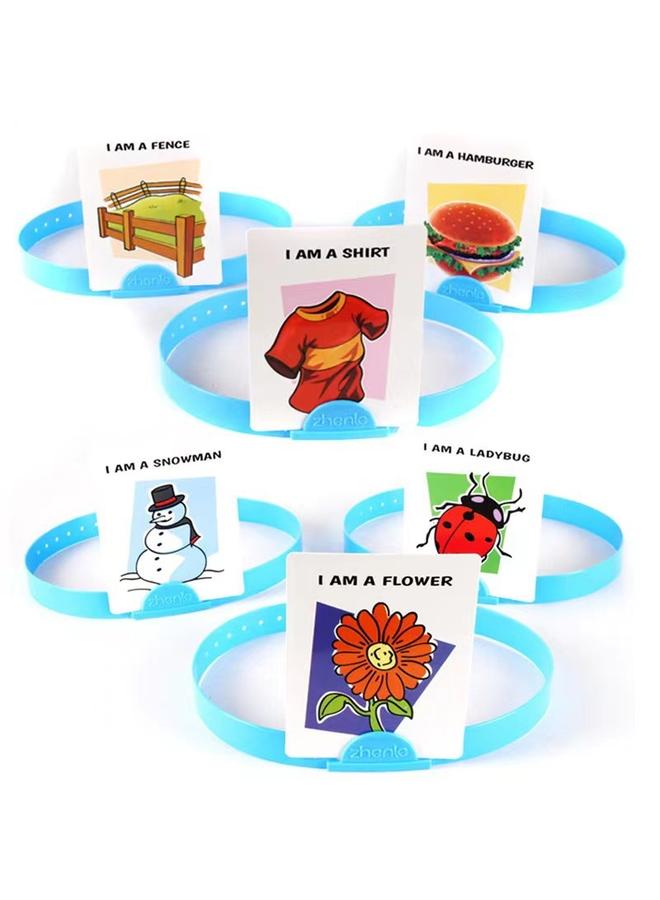 Bluejw What Am I Guess Who I Am Game Hedbanz Full English Parent-child Family Party Board Game Card - Image 3