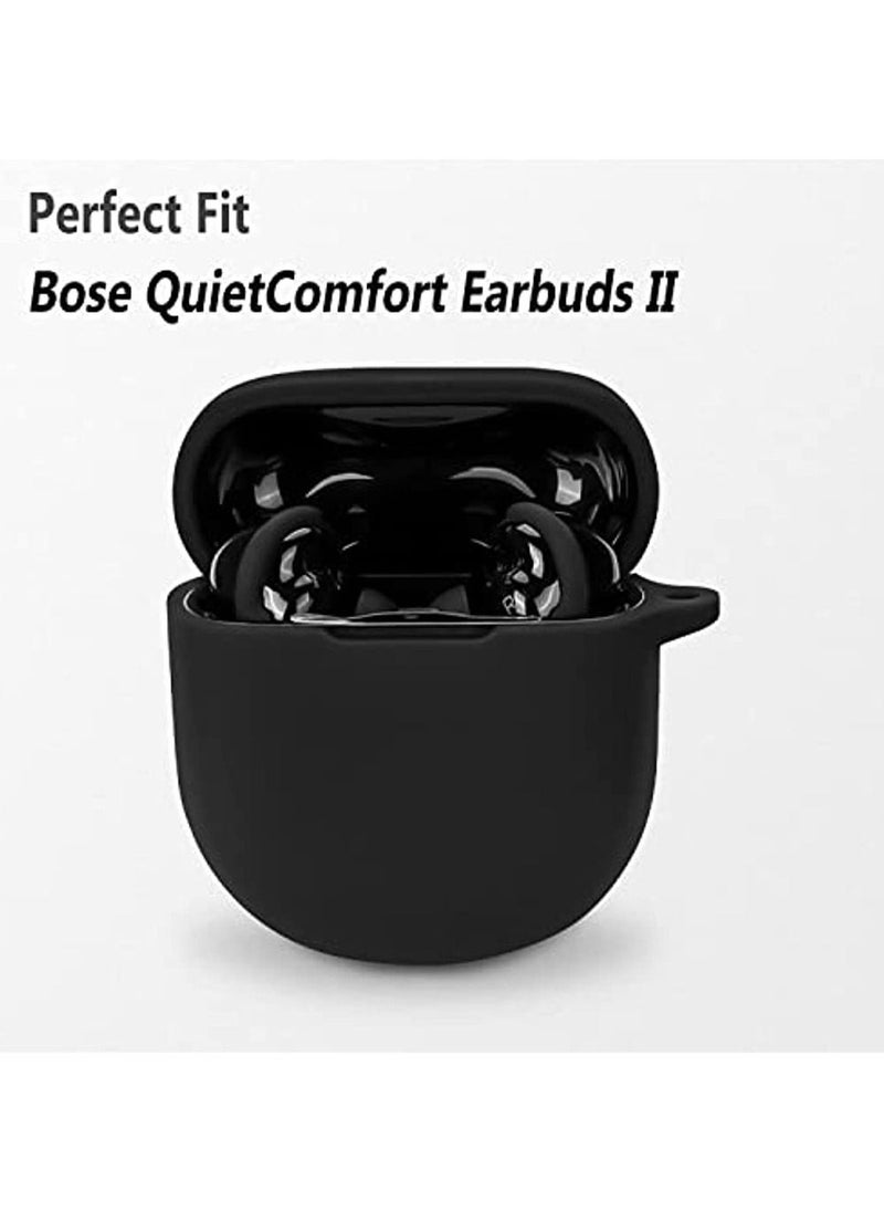 OIMG Protective Silicone Case Bose Quiet Comfort Earbuds Ii (Black)  - Image 2