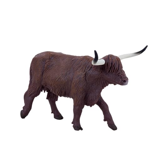 MOJO Highland Cow Realistic Farm Animal Toy Replica Hand Painted Figurine - Image 2