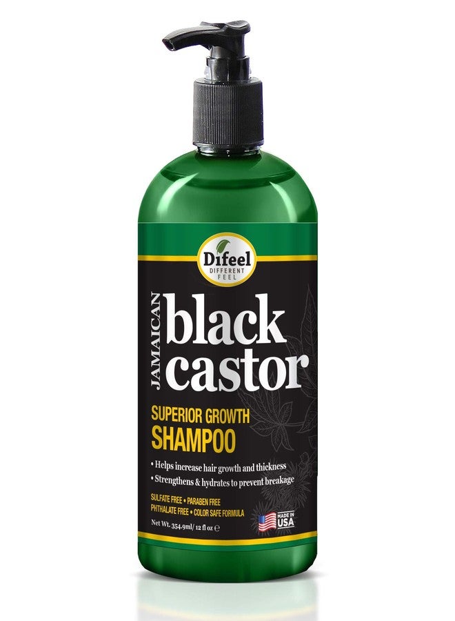 Difeel Superior Growth Jamaican Black Castor Shampoo 12 oz. - Sulfate Free Shampoo made with Natural Ingredients - Image 1