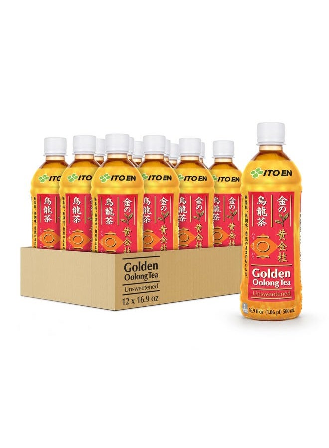 Ito En Tea Golden Oolong Tea, Unsweetened, 16.9 Ounce (Pack of 12) - Image 1