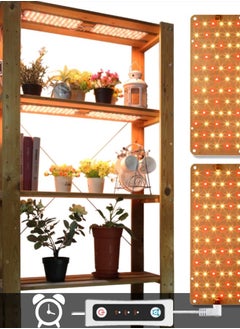 APLANT Grow Light, 20W Ultra-Thin LED Grow Lights for Indoor Plants Full Spectrum, 6/10/12H Timer Plant Light, 132 LEDs Under Cabinet Plant Growing Lamp Strip for Seedlings, Veg, Flowers (2pcs)  - Image 1