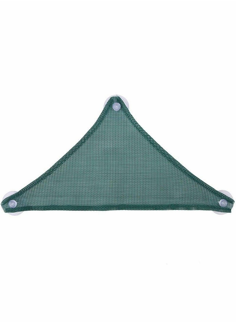 Excefore - Mesh Reptile Hammocks,Triangular Hanging Net Breathable Hammock Lounger with Suction Cups Artificial Hanging Vines Plants Reptile Leaves, for Reptile/Lizard/Geckos 26x26x38 CM - Image 1