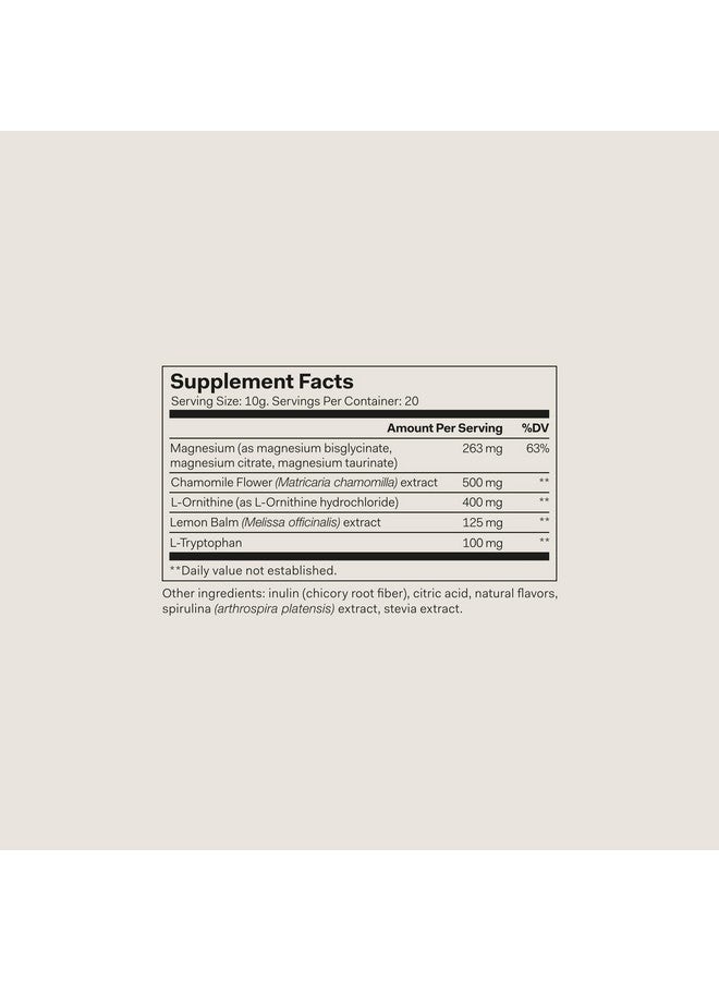 The Nue Co. Magnesium Gut Barrier+, Dietary Supplement, Sleep Tonic with Prebiotic, Supports Gut Lining, 200 Grams - Image 2