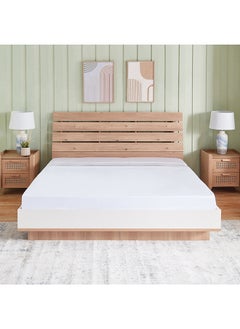 Home Box Grande Affordables White Haven Voul King/Super King Striped Cotton Flat Sheet - 270x260 cm  - Image 2