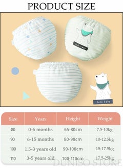 DUNISO 3 Pack Children's  Briefs Set Kid's Cotton Underwear Short Briefs Breathable and Soft Underpants with High Elastic Waistband Soft Little Boy Pants  - Image 4