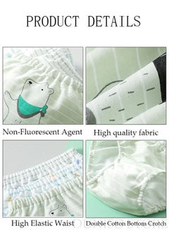 DUNISO 3 Pack Children's  Briefs Set Kid's Cotton Underwear Short Briefs Breathable and Soft Underpants with High Elastic Waistband Soft Little Boy Pants  - Image 2
