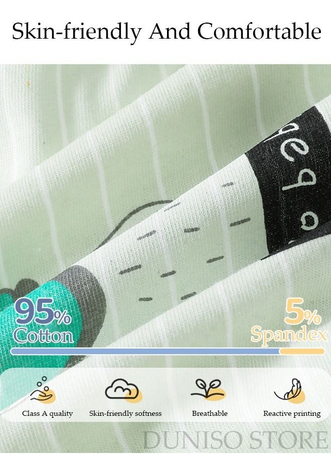 DUNISO - 3 Pack Children's  Briefs Set Kid's Cotton Underwear Short Briefs Breathable and Soft Underpants with High Elastic Waistband Soft Little Boy Pants - Image 1