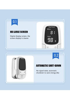 Heal Force Pulse Oximeter, Blood Oxygen Meter Finger (SpO2) with Plethysmograph and Perfusion Index, Portable OLED Display (White)  - Image 3