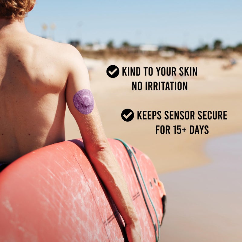 Not Just A Patch Air Libre 3 Plus Sensor Covers (20 Pack) - Thin, Strong and Light Adhesive Patches with Ultra-Hold 15+ Day Adhesion, Durable Freestyle Libre 3 Sensor Covers - Multicolor - Image 3
