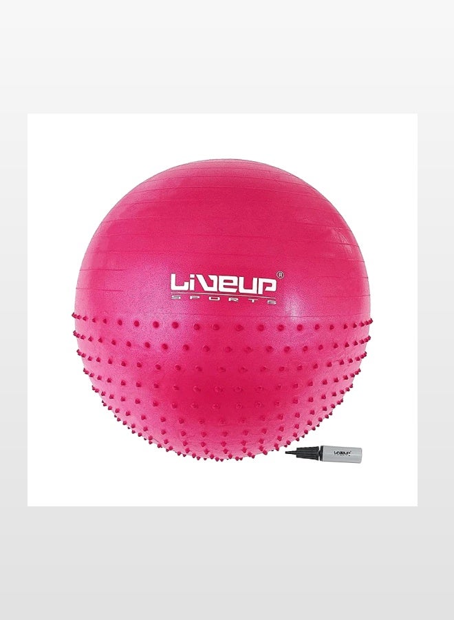 ليف برو كرة مساج LiveUp Half Massage Ball-Rd - أحمر - Image 2