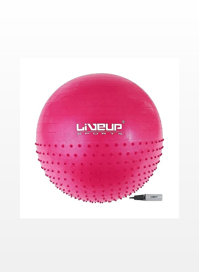 ليف برو كرة مساج LiveUp Half Massage Ball-Rd - أحمر - Image 1