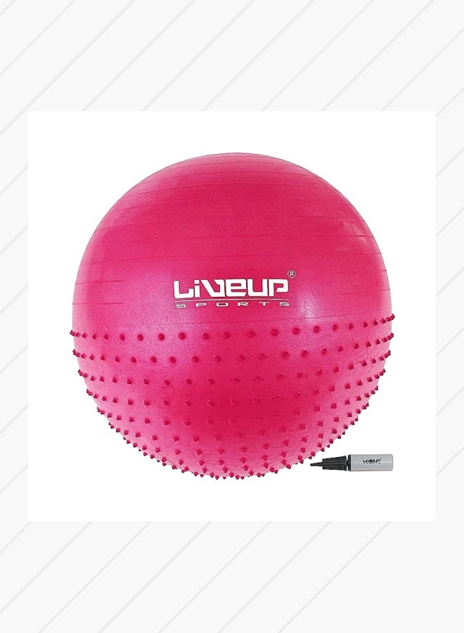 ليف برو كرة مساج LiveUp Half Massage Ball-Rd - أحمر - Image 4