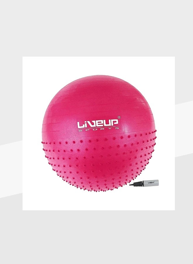 ليف برو كرة مساج LiveUp Half Massage Ball-Rd - أحمر - Image 3