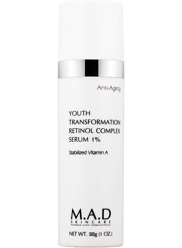 M.A.D Skincare مصل مضاد للشيخوخة وتحول الشباب بالريتينول 1%