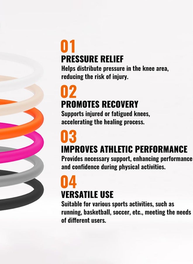 LJRN 2PCS Black Patella Band for Knee Pain Relief, Patellar Tendon Support Strap for Tennis, Running, Jumpers, Soccer, Basketball and Hiking, Breathable & Lightweight Patella Stabilizer Knee Strap Brace Support for Women and Men, Comes with Storage Bag - Image 3