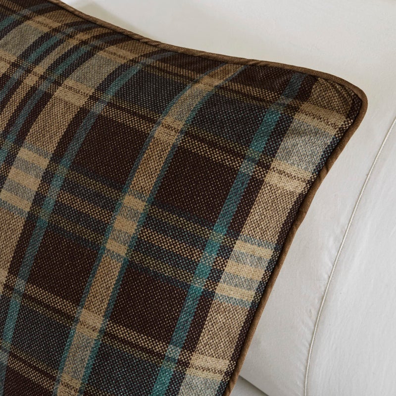 Woolrich John Rich & Bros. Woolrich Rustic Lodge Cabin Comforter Set - All Season Down Alternative Warm Bedding Layer and Matching Shams, Oversized Queen, Hadley Plaid, Multi - Image 3