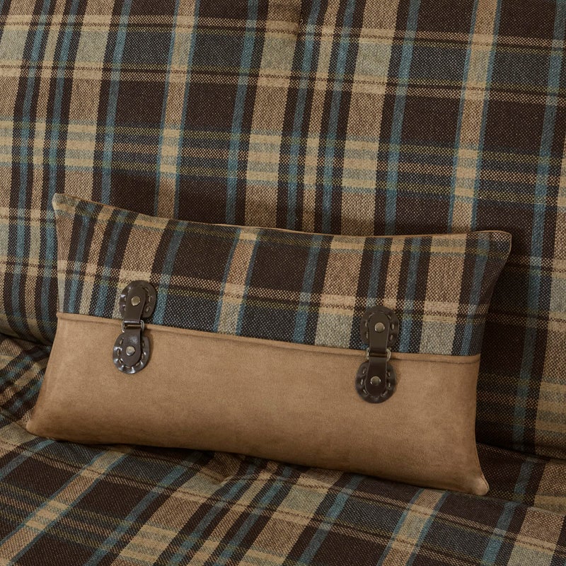 Woolrich John Rich & Bros. Woolrich Rustic Lodge Cabin Comforter Set - All Season Down Alternative Warm Bedding Layer and Matching Shams, Oversized Queen, Hadley Plaid, Multi - Image 5