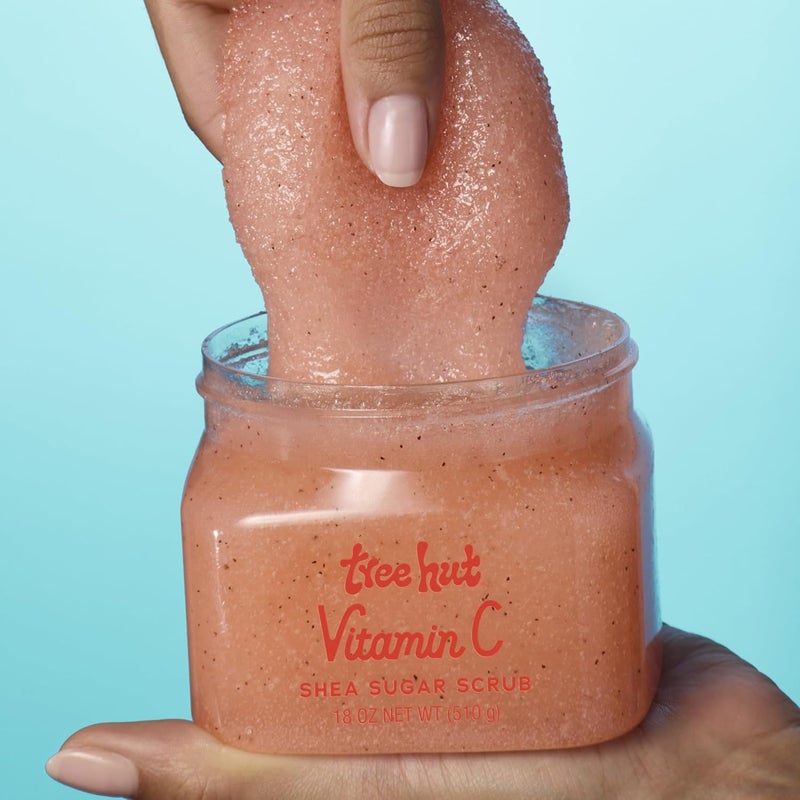 Treehut Vitamin C Shea Sugar Scrub, 18 oz, Ultra Hydrating and Exfoliating Scrub for Nourishing Essential Body Care - Image 3