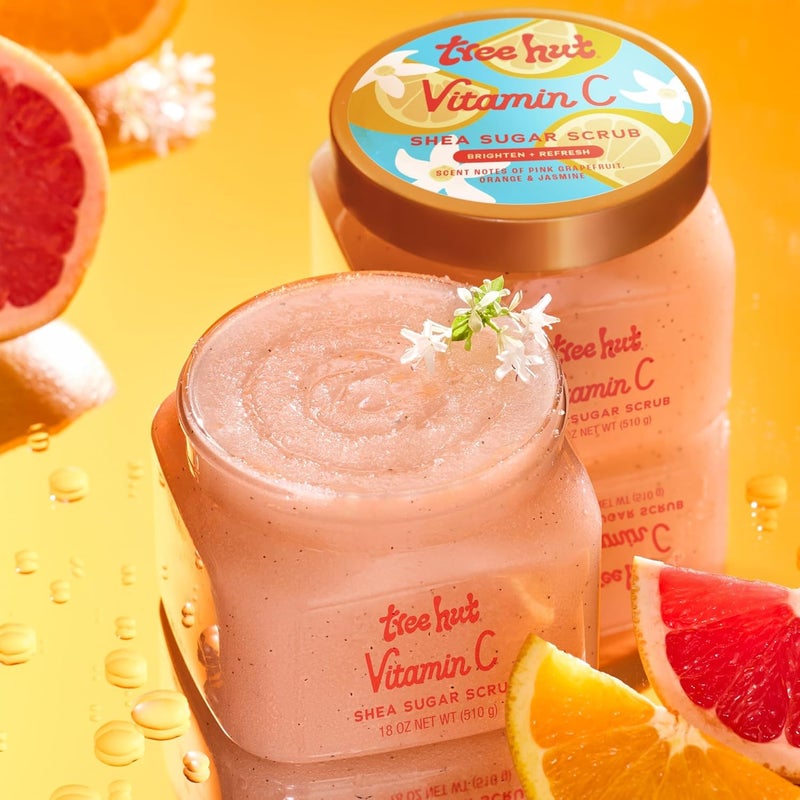 Treehut Vitamin C Shea Sugar Scrub, 18 oz, Ultra Hydrating and Exfoliating Scrub for Nourishing Essential Body Care - Image 5