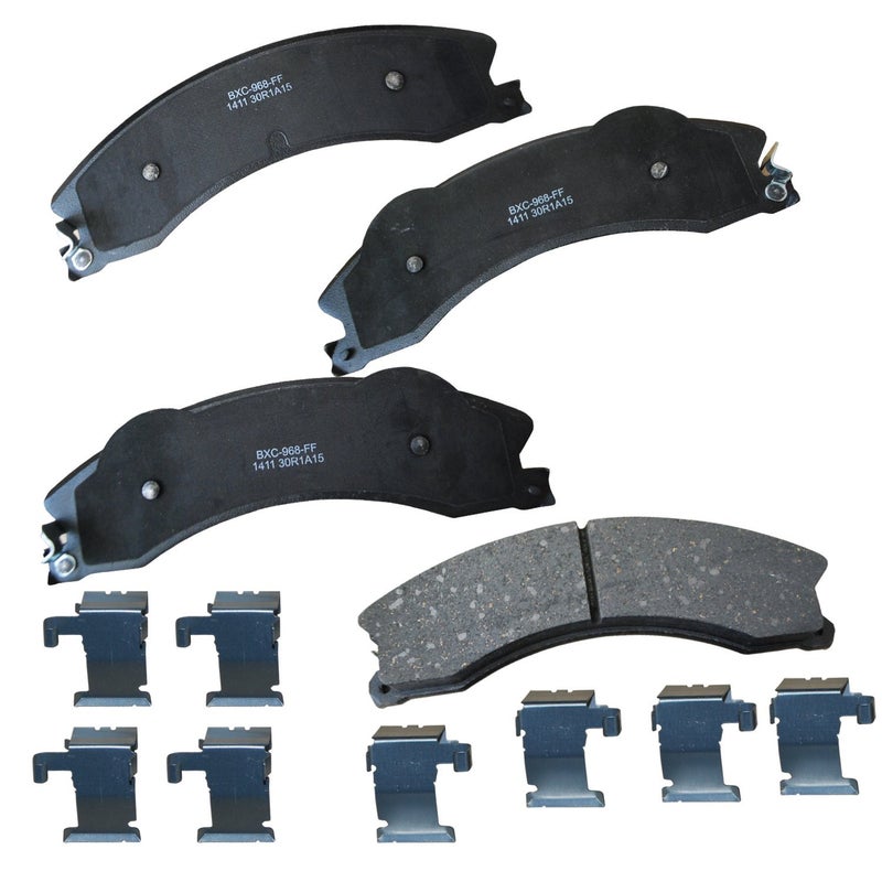 بنديكس وسادات فرامل سيراميك Bendix Premium SBC1411 لموديلات مختارة: شيفروليه إكسبريس 3500، إكسبريس 4500، سيلفرادو 2500، 3500 HD، سوبربان، جي إم سي سافانا 3500، 4500 سييرا HD، نيسان تيتان XD - Image 1