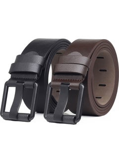 Deribond 2 Pieces Men's Belt Suitable for Jeans and Canvas  - Image 1