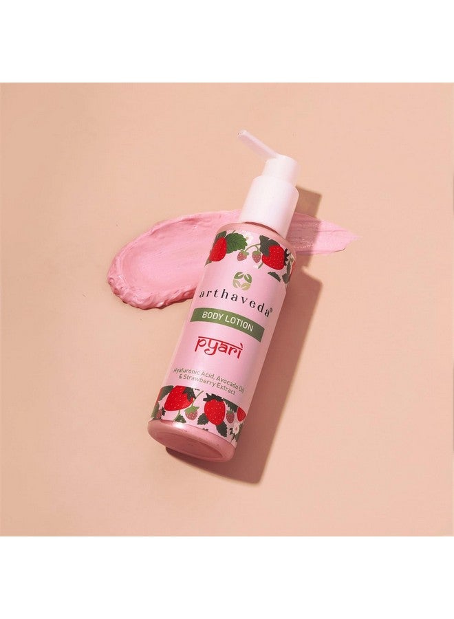 Arthaveda Body Lotion (Pyari) with Hyaluronic Acid, Avocado Oil & Strawberry Extract for Deep Nourishment | 200 ml - Image 5