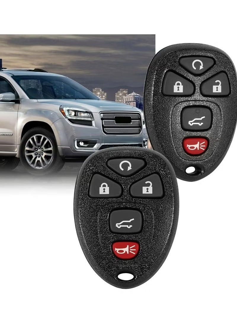 Pack of 2 Car Keyless Entry Remote Control Key Fob Fits for 07-14 Chevy Suburban Tahoe/ 09-17 Traverse/ 07-14 GMC Yukon/ 08-17 Acadia Buick Enclave/ 07-13 Escalade Car Keyless Entry Remote Control,O - Image 1