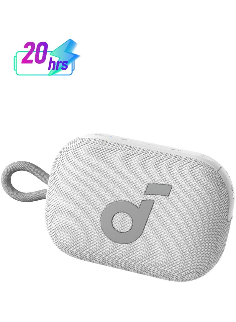 Soundcore Select 4 Go Bluetooth Speaker by Anker, Ultra Portable, Up to 20 H Playtime, IP67 Waterproof and Dustproof, Floatable, Powerful Sound, Ideal for Indoors and Outdoors WhIte - Image 1