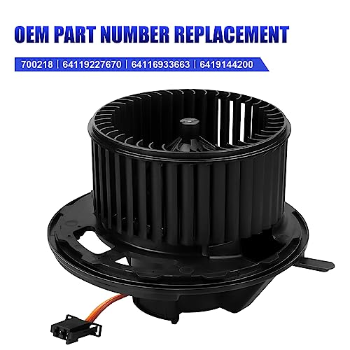 LCWRGS محرك مروحة سخان HVAC يناسب 2007-2013 BMW 328i 335i 128i 135i، 2006 BMW 325i 325xi 330i 330xi، 2007-2008 BMW 328xi 335xi محرك مروحة تكييف الهواء مع مروحة بديل# 700218 - Image 3