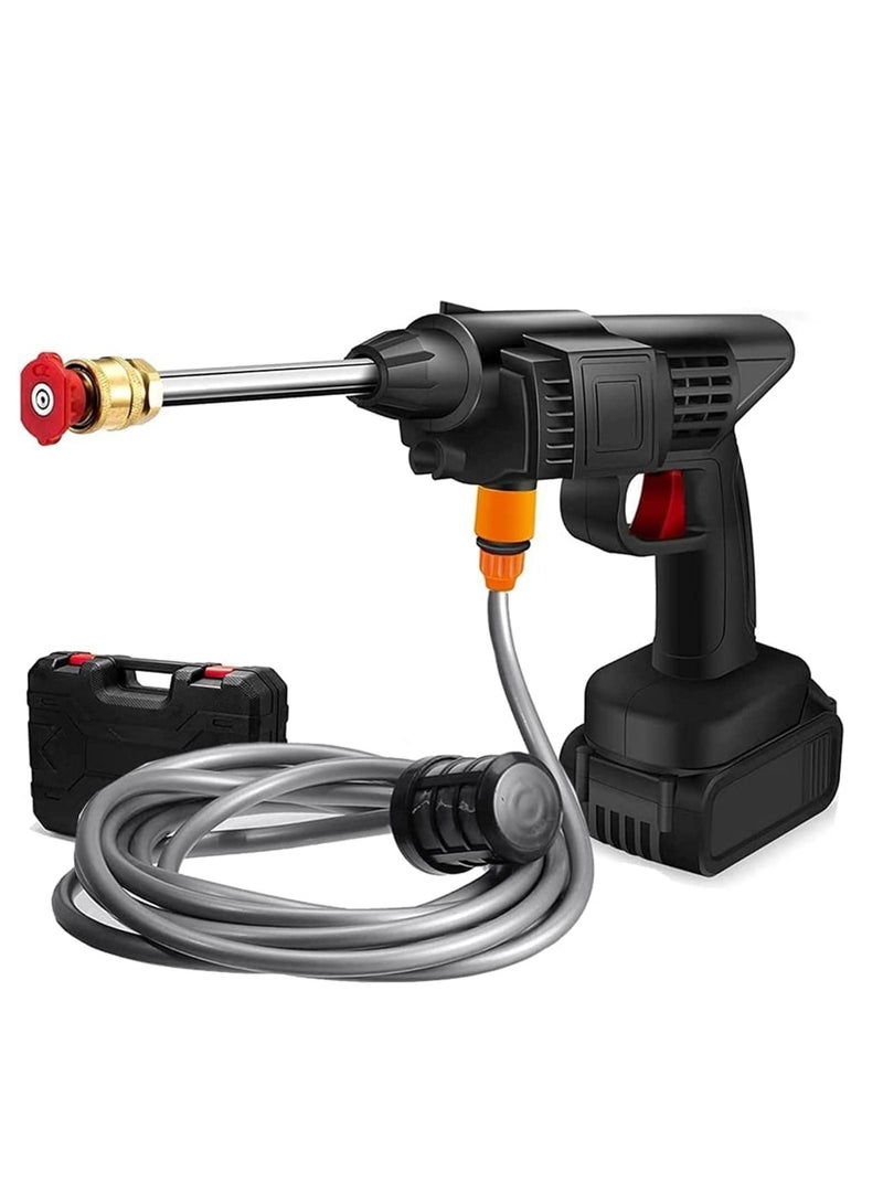 48V 25000mAh 30Bar Cordless High Pressure Car Washer with Nozzles Water Gun Set Garden Cleaning Jet Washing Machine Multi Purpose With Uk 3 Pin Adapter - Image 1