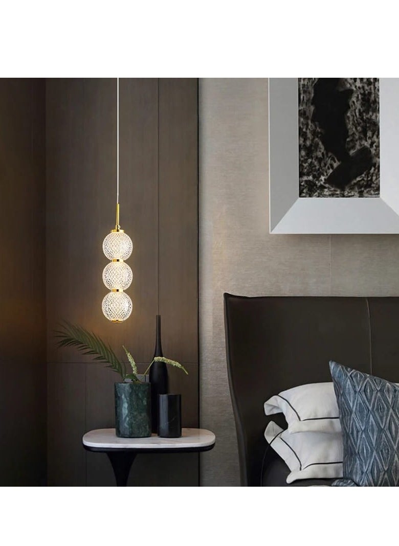 Generic - Modern ceiling chandelier, three-core shape, three lights, 28 watts, size 30 cm - Image 1