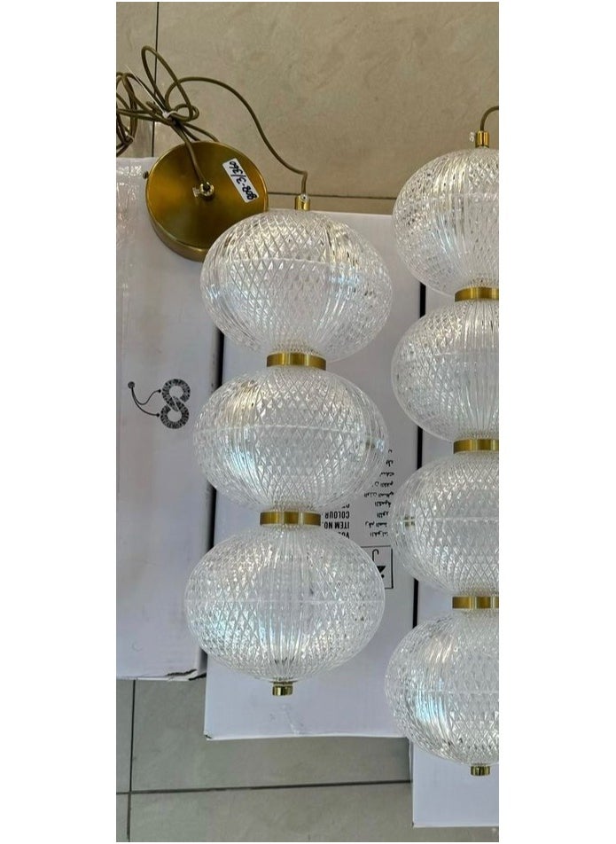 Generic - Modern ceiling chandelier, three-core shape, three lights, 28 watts, size 30 cm - Image 1