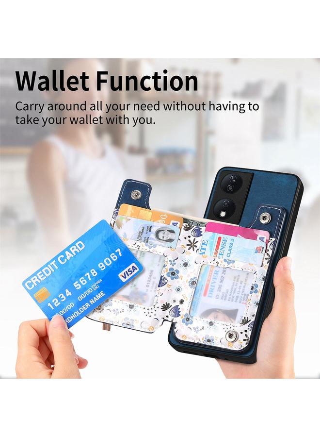 S-TOP Case For Honor 80 SE Retro Painted Zipper Wallet Back Phone Case - Image 4