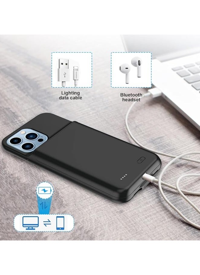 Generic - Battery Case for iPhone 12 and 13 Pro max,7000mAh Slim Portable Rechargeable Battery Charging Case Compatible with iPhone Extended Battery Charger Case - Image 1