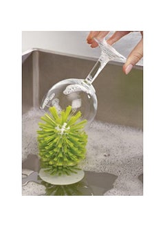 POXEFLIP POXEFLIP Silicone Glass Cleaning Brush Brush Cup with Suction Base Standing Glass Cleaner MugMulticolour  - Image 2
