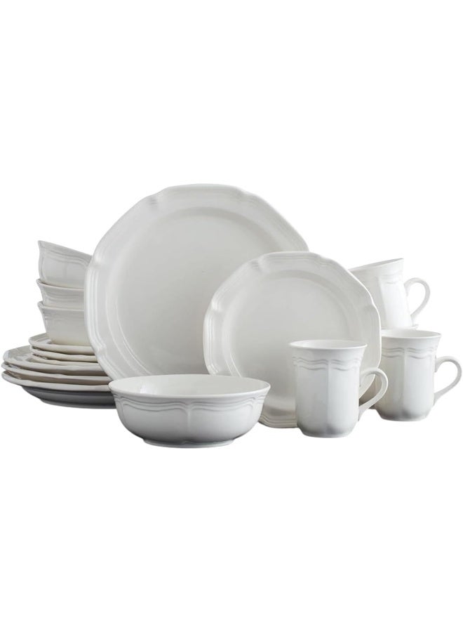 Mikasa طقم أدوات المائدة ميكاسا الفرنسية الريفية 16 قطعة خدمة لـ 4 - Image 1