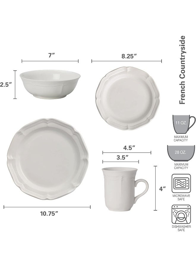 Mikasa طقم أدوات المائدة ميكاسا الفرنسية الريفية 16 قطعة خدمة لـ 4 - Image 3