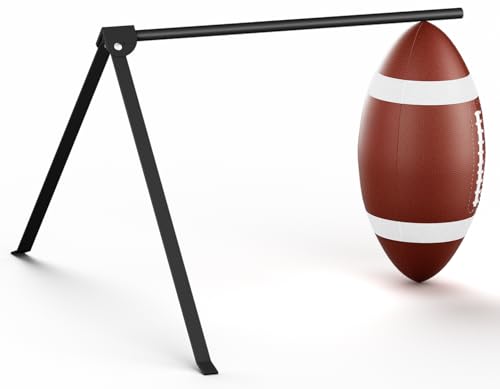 Sungaryard Football Kicking Tee Stand, Portable Field Goal Kicking Holder for Adult & Youth, Pro Metal Place Kickoff Training Practice Stand Equipment Compatible with All Ball Sizes, Black, 1 Pack - Image 1