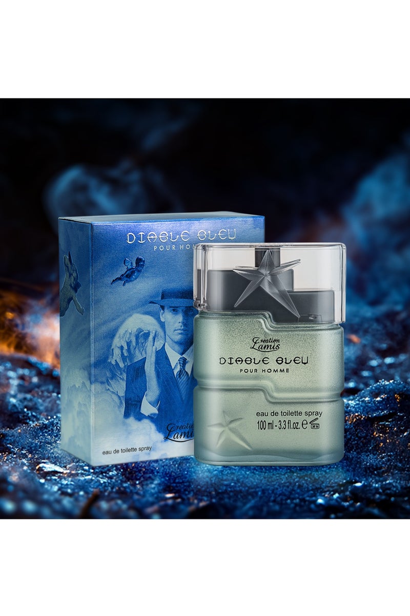 Creation Lamis Diable Bleu Eau de Toilette For Men 100ml  - Image 2