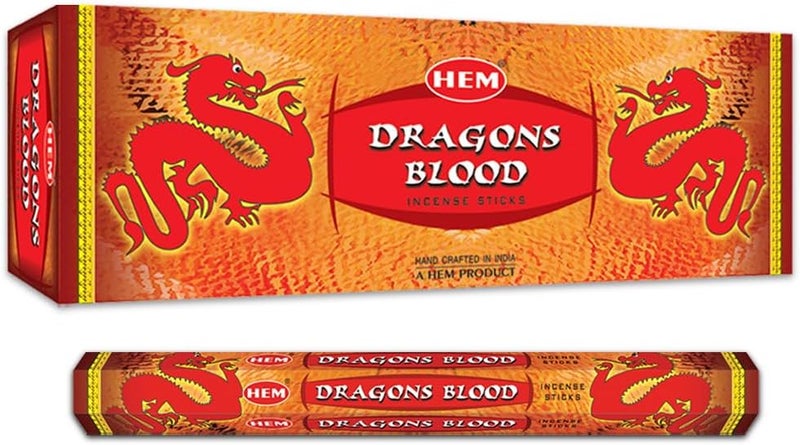 HEM Dragons Blood Incense Sticks - 120 Sticks Box for Relaxation and Stress Relief - Image 1