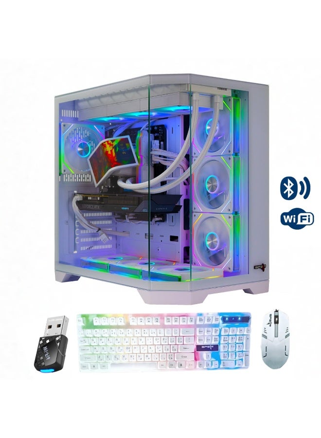 Spear Pc Spear Gaming PC – Intel Core i5-14400F, RTX 5060 8GB Triple-Fan, 32GB DDR5, 1TB NVMe SSD 3300MB/s, 700W 80+ PSU, 360mm Liquid Cooler, ARGB Case with 7 Fans, Windows 11 Pro White - Image 1