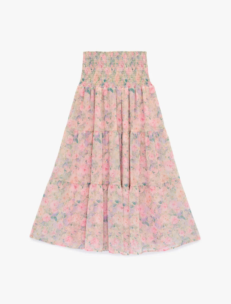 Koton  Printed Elastic Waist Skirt for Women | Best Price UAE
