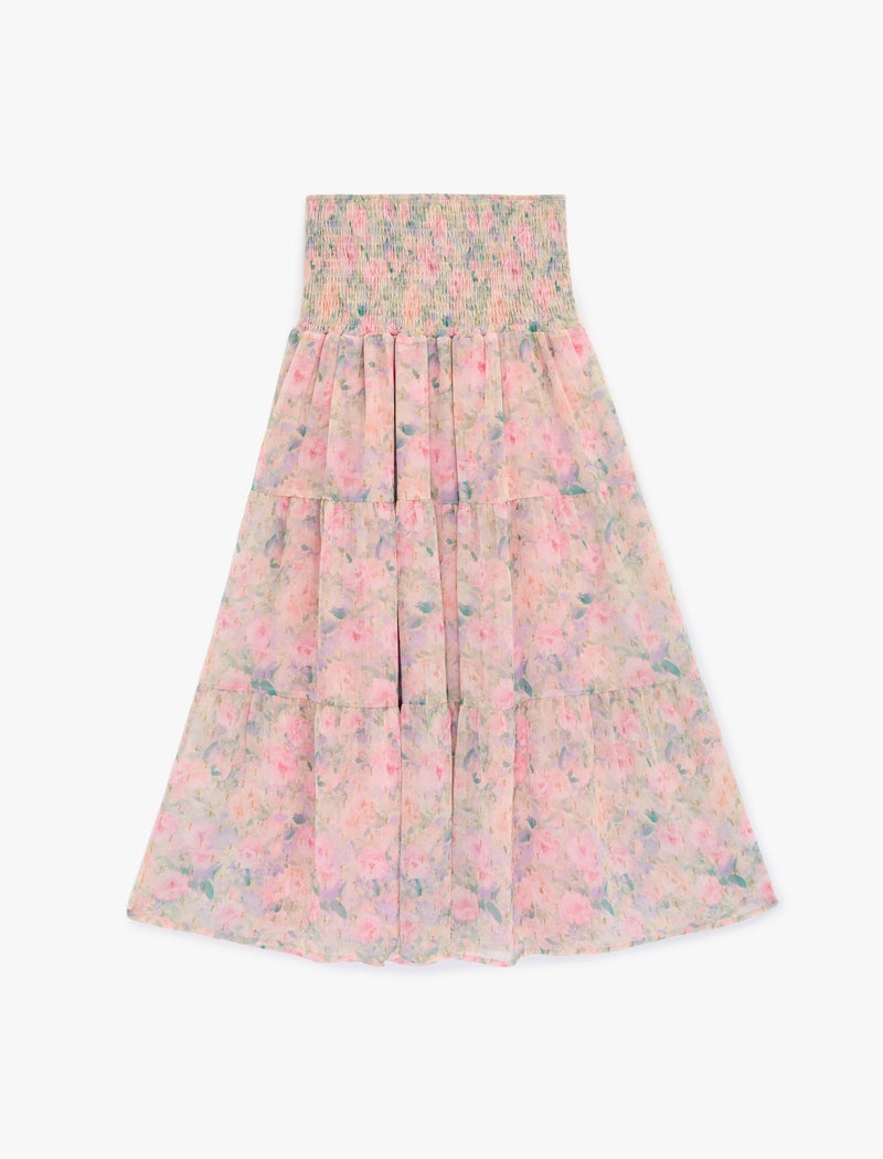 KOTON Printed Elastic Waist Skirt - Image 3