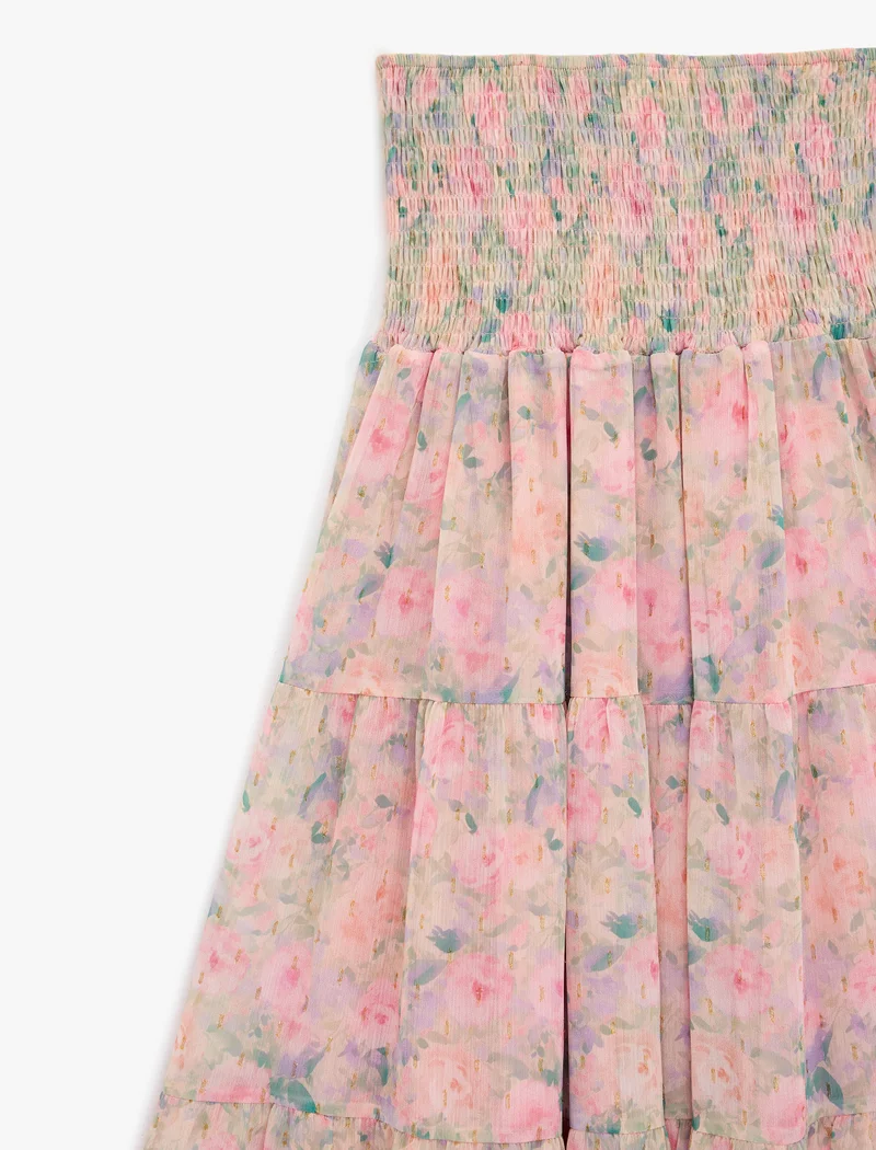 Koton  Printed Elastic Waist Skirt for Women | Best Price UAE