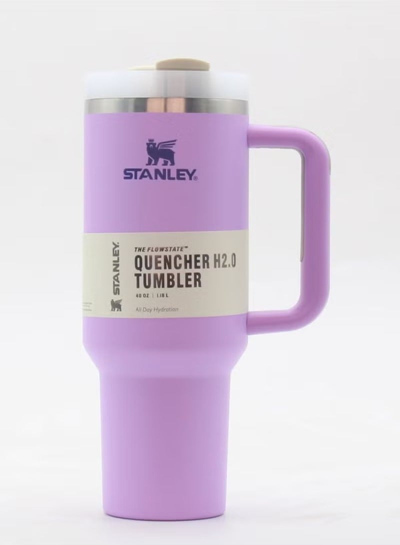 Stanley Quencher H2.0 FlowState Stainless Steel Vacuum Insulated Tumbler with Lid and Straw for Water, Iced Tea or Coffee, Smoothie and More, 40 oz - Image 1