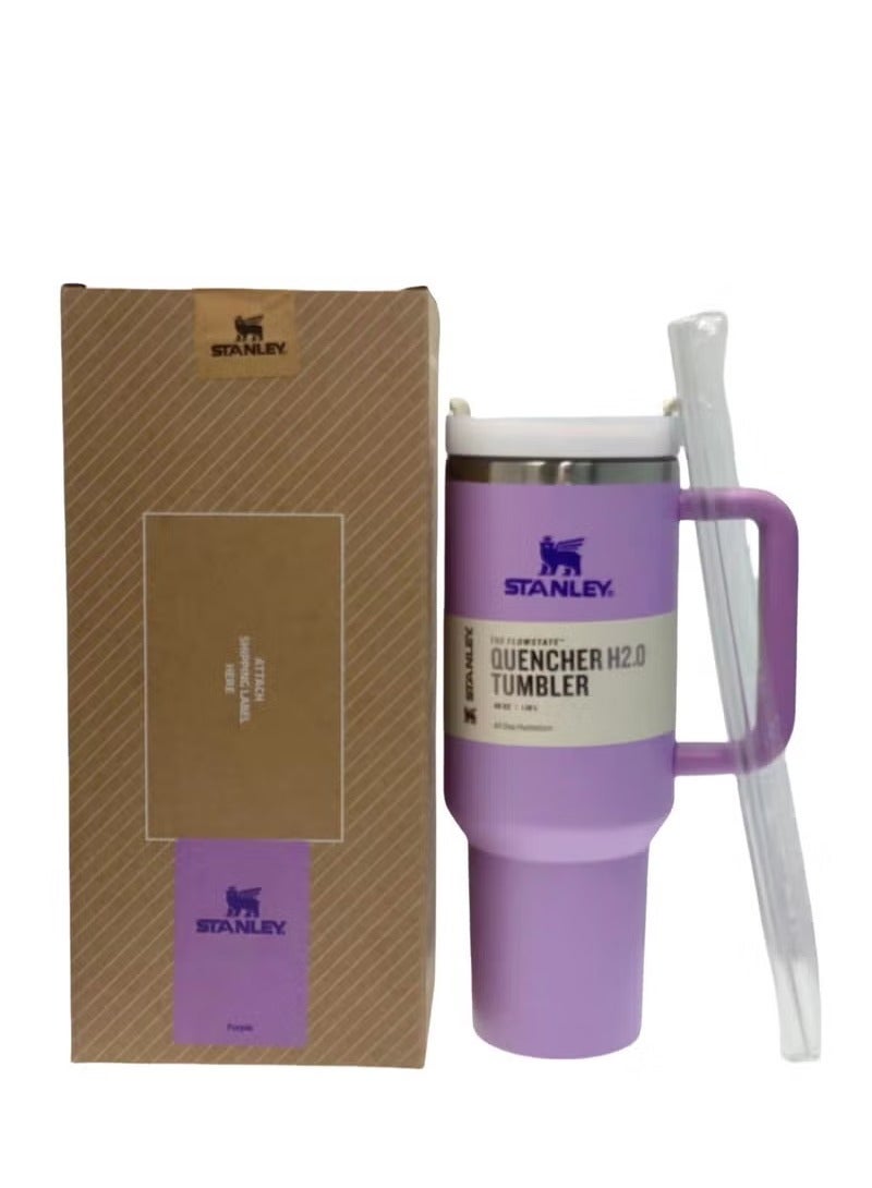 Stanley Quencher H2.0 FlowState Stainless Steel Vacuum Insulated Tumbler with Lid and Straw for Water, Iced Tea or Coffee, Smoothie and More, 40 oz - Image 3